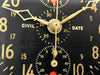 Vintage Jaeger LeCoultre Civil Date WW2 Aircraft Clock BU AERO US NAVY