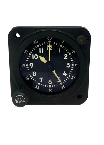 Waltham ABU 9A Military USAF 8-Day Aircraft Clock.