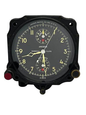 Vintage Jaeger LeCoultre Chronoflite Aircraft Clock