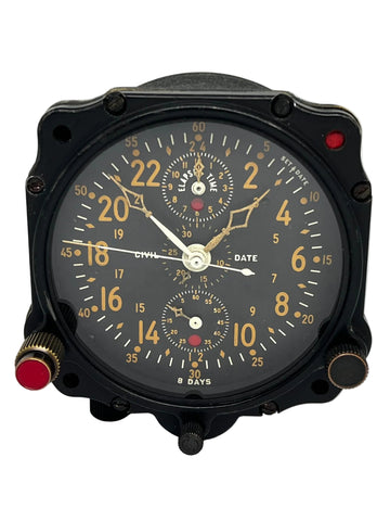 Vintage US Navy WW2 Jaeger LeCoultre Chronoflite Aircraft Clock